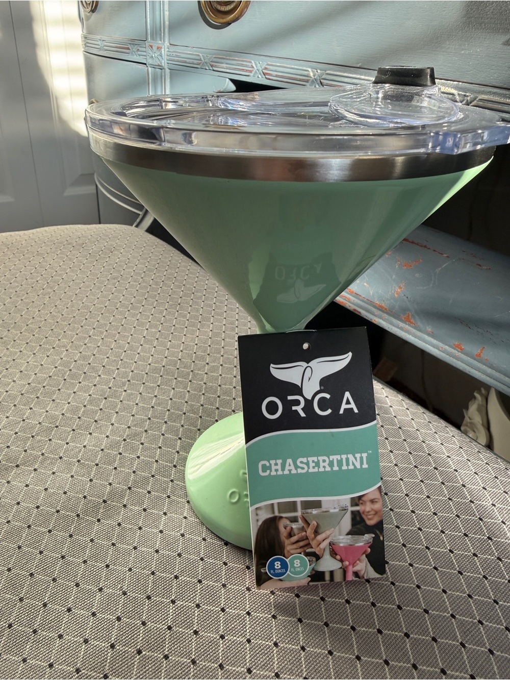 Chasertini mint stainless steel Martini Glass with Lid